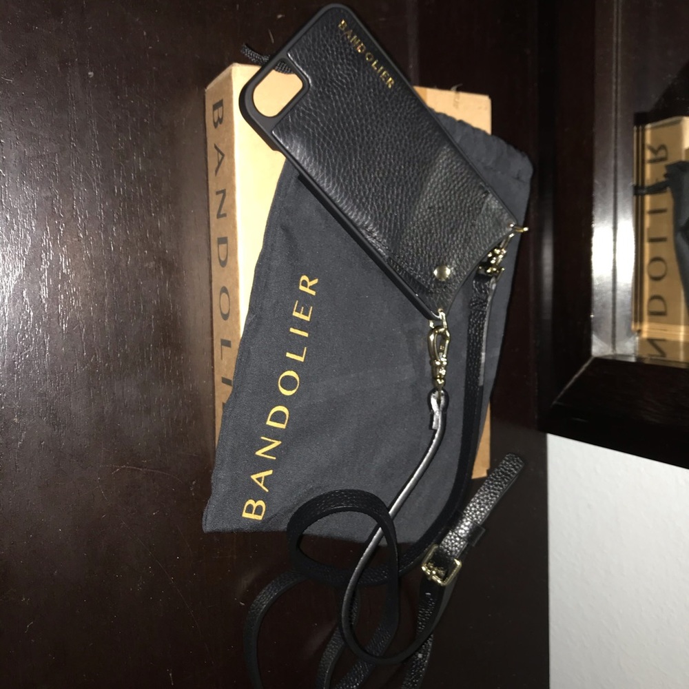 Iphone crossbody genuine leather